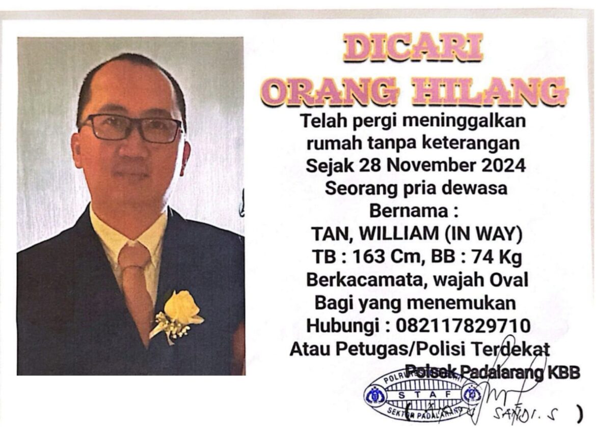 BERITA ORANG HILANG